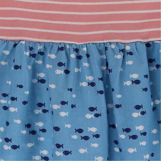 Lilly And Sid Fabic Mix Dress In99  Детски поли и рокли