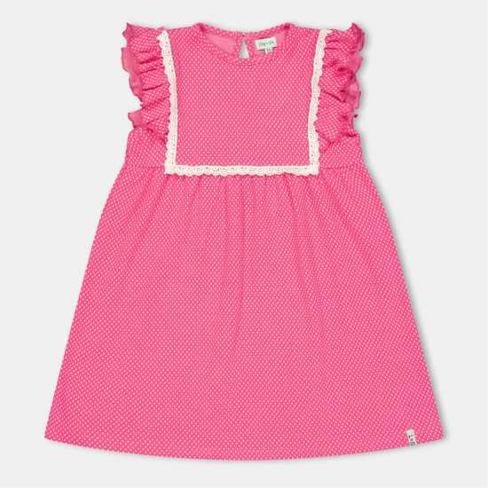 Детски поли и рокли Lilly And Sid Frill Dotty Dres In99 Lilly And Sid Frill Dotty Dres In99 Детски поли и рокли