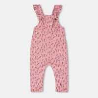 Lilly And Sid Floral Cord Dungarees  