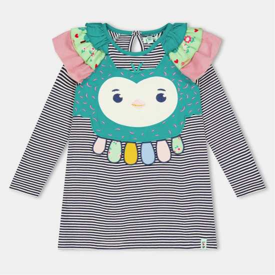 Lilly And Sid Owl App Dress In99  Детски поли и рокли
