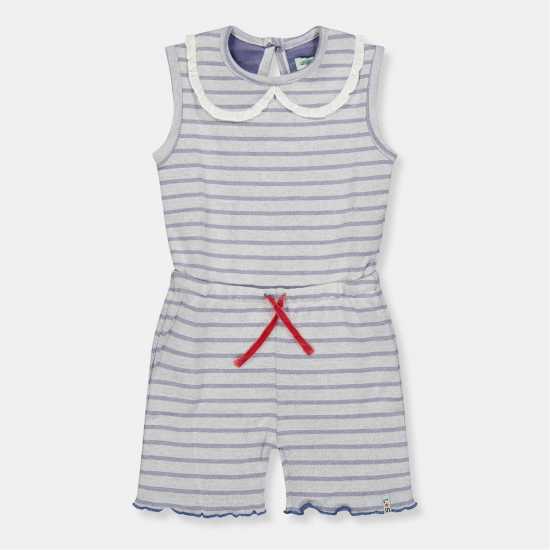 Lilly And Sid Txt Str Playsuit In99  Детски къси панталони