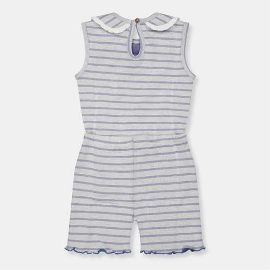 Lilly And Sid Txt Str Playsuit In99  Детски къси панталони