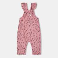Lilly and Sid Floral Cord Dungarees  