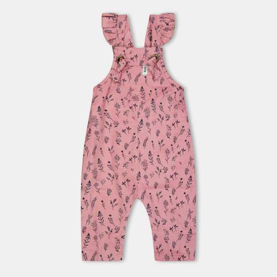 Lilly and Sid Floral Cord Dungarees  