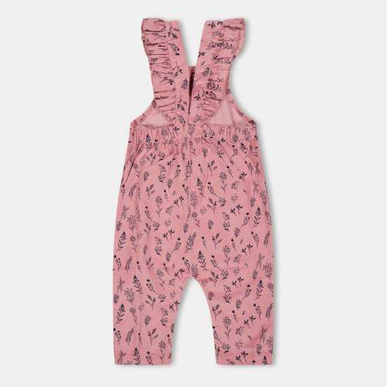 Lilly and Sid Floral Cord Dungarees  