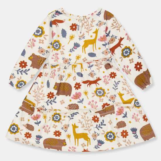 Детски поли и рокли Lilly And Sid & Sid Multicoloured Animal Forest Print Dress Lilly And Sid & Sid Multicoloured Animal Forest Print Dress Детски поли и рокли