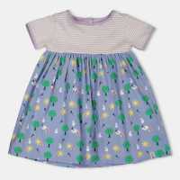 Детски поли и рокли Lilly And Sid & Sid Multicoloured Bunny Print Dress Lilly And Sid & Sid Multicoloured Bunny Print Dress Детски поли и рокли