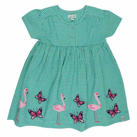 Lilly And Sid Gingham A-Line Dress  