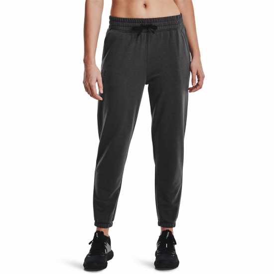 Under Armour Rival Terry Joggers Womens Grey Дамски долнища на анцуг