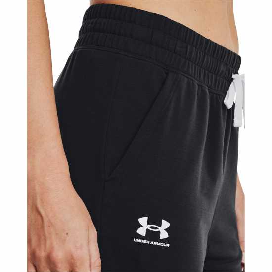 Under Armour Rival Terry Joggers Womens Black Дамски долнища на анцуг