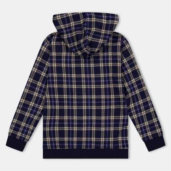 Lilly And Sid Check Pattrn Hdy In99  Детски суитчъри и блузи с качулки