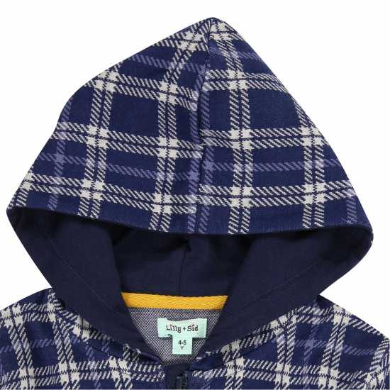Lilly And Sid Check Pattrn Hdy In99  Детски суитчъри и блузи с качулки