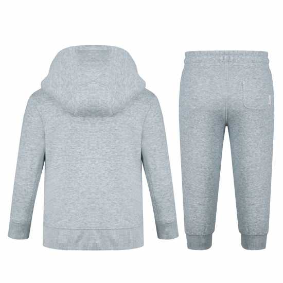 Soulcal Signature Oth And Jogger Set Infants 2-7 Yrs Grey Marl Детски полар