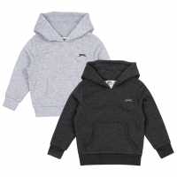 Slazenger Суитшърт Полар Момченца 2 Pack Oth Fleece Hoody Infant Boys