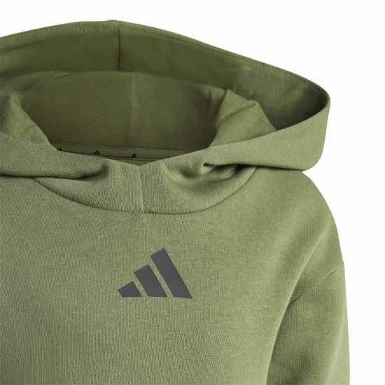Adidas Kids' Utility Over-The-Head Hoodie Khaki Adidas Kids' Utility Over-The-Head Hoodie Khaki