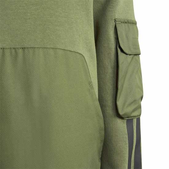 Adidas Kids' Utility Over-The-Head Hoodie Khaki Adidas Kids' Utility Over-The-Head Hoodie Khaki