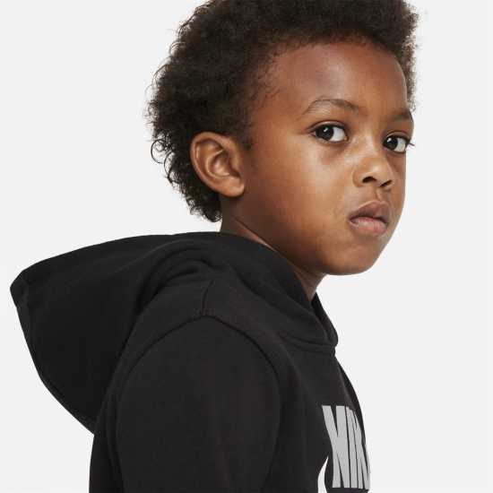 Nike Club Hybrid Pull Over Hoodie Infant Boys Черно Детски суитчъри и блузи с качулки