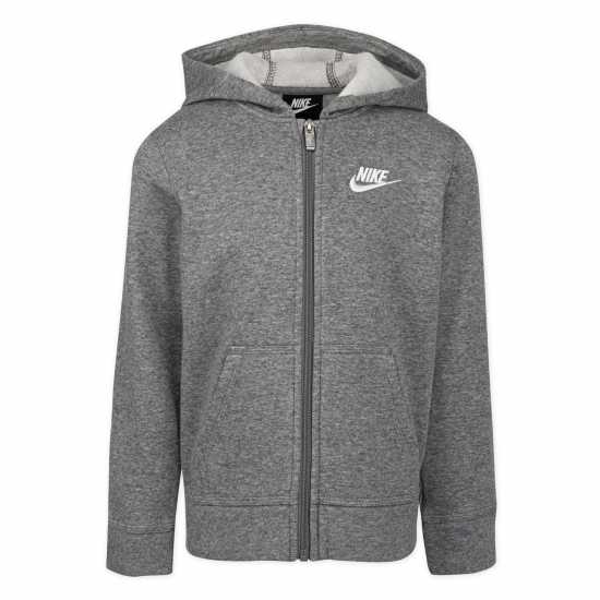 Nike Logo Zip Hoodie Infants Въглероден Хтр Детски суитчъри и блузи с качулки