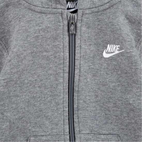 Nike Logo Zip Hoodie Infants Въглероден Хтр Детски суитчъри и блузи с качулки