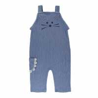 Lilly And Sid Cat Face Dungarees  