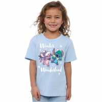 Disney Christmas Tee In61 Stitch & Angel 