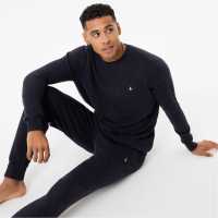 Jack Wills Long Sleeve Knitted Top Navy Мъжки пуловери и жилетки