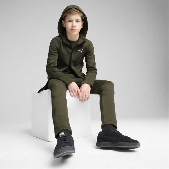 Puma Evostripe Fz Hoodie Dk B Hoody Unisex Kids Dark Olive Puma Evostripe Fz Hoodie Dk B Hoody Unisex Kids Dark Olive