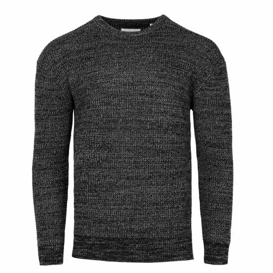 Мъжки пуловери и жилетки Firetrap Classic Crew Neck Knitwear Men Черно Firetrap Classic Crew Neck Knitwear Men Черно Мъжки пуловери и жилетки
