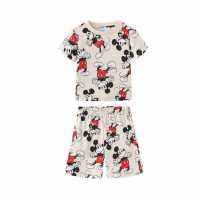 Character Short Sleeve Pyjama Set Infant Мики 