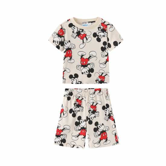 Character Short Sleeve Pyjama Set Infant Мики 