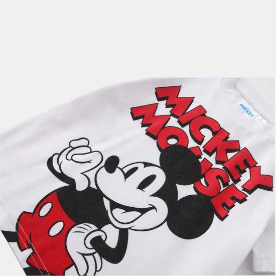 Детско облекло с герои Character Infant Tee And Short Set Mickey Character Infant Tee And Short Set Mickey Детско облекло с герои