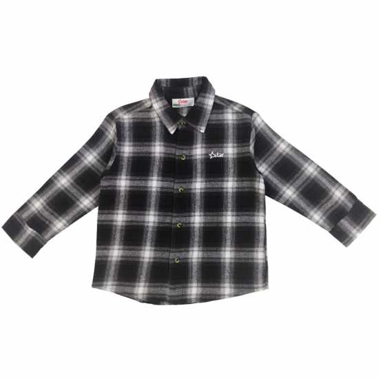 Star Long-Sleeve Flannel Patterned Shirt Star Long-Sleeve Flannel Patterned Shirt