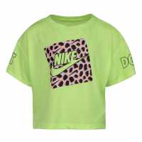Nike Graphic Leopard Boxy T-Shirt Infants Ghost Green Детски тениски и фланелки