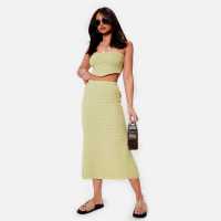 I Saw It First Back Split Knitted Midi Skirt Co-Ord