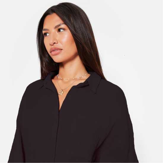 Textured Oversized Shirt Textured Oversized Shirt