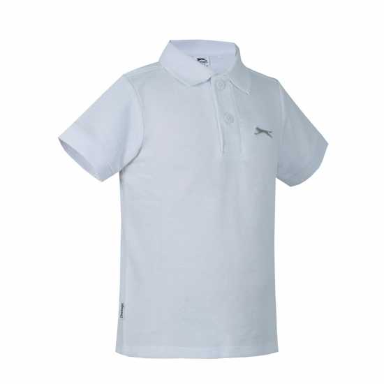 Slazenger Блуза С Яка Boys 2 Pack Polo Shirts White/Wht Детски тениски тип поло