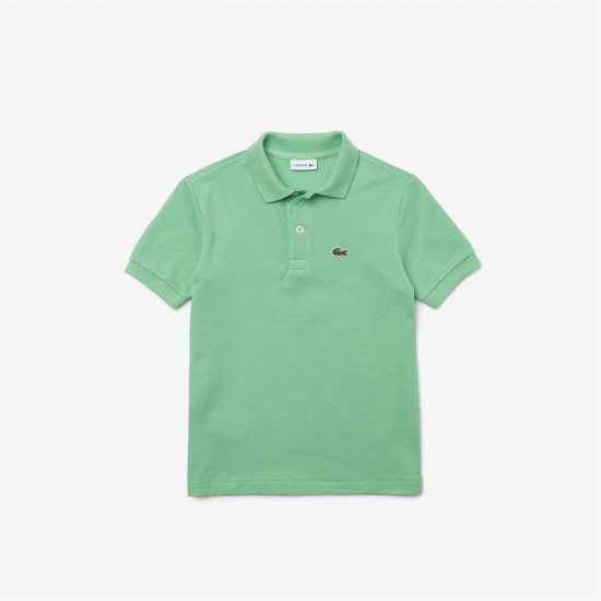 Lacoste Блуза С Яка Junior Boys Pique Logo Polo Shirt Green TTF 