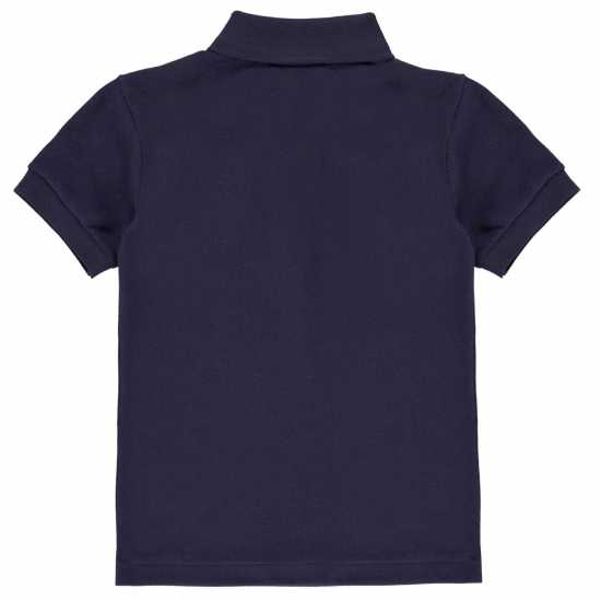 Lacoste Блуза С Яка Junior Boys Pique Logo Polo Shirt Navy 166 