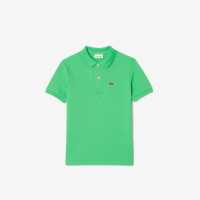 Lacoste Блуза С Яка Junior Boys Pique Logo Polo Shirt Green UYX 