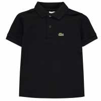 Lacoste Блуза С Яка Junior Boys Pique Logo Polo Shirt Black 031 