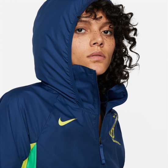 Nike Brazil Womens Awf Full Zip Football Jacket Ld99