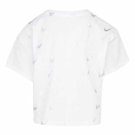Nike Детска Тениска With It Short Sleeve T Shirt Infant Girls White Детски тениски и фланелки