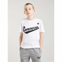 Converse Тениска Малко Момче Nova T Shirt Infant Boys White Детски тениски и фланелки