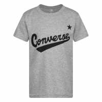 Converse Тениска Малко Момче Nova T Shirt Infant Boys Dk Grey Heather Детски тениски и фланелки
