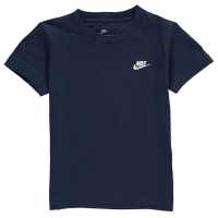 Nike Тениска Малко Момче Nsw Futura T Shirt Infant Boys Navy Детски тениски и фланелки
