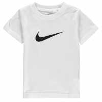 Nike Swoosh Tee Inf00 White Детски тениски и фланелки