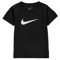 Nike Swoosh Tee Inf00 Black Детски тениски и фланелки