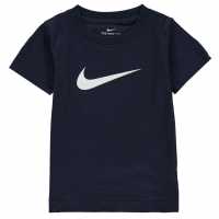 Nike Swoosh Tee Inf00 Navy Детски тениски и фланелки