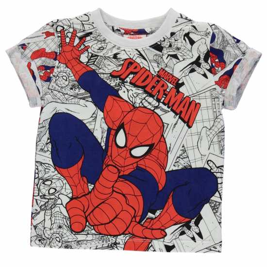 Character Short Sleeve Tee For Boys Spiderman Детски тениски и фланелки