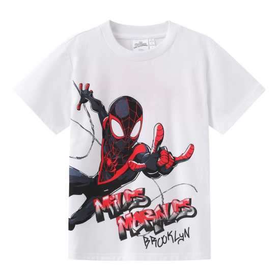 Детски тениски и фланелки Character Short Sleeve T-Shirt Juniors Майлс Моралес Character Short Sleeve T-Shirt Juniors Майлс Моралес Детски тениски и фланелки